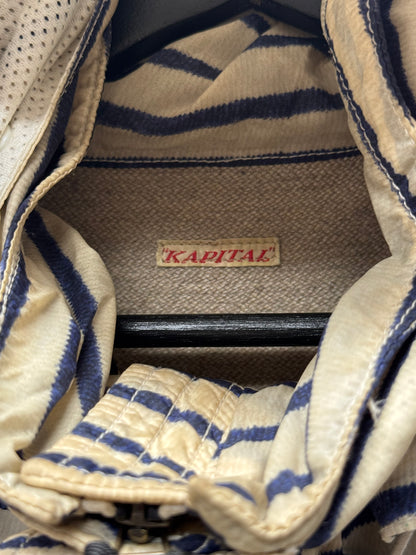 Kapital Striped Packable Hood Vest
