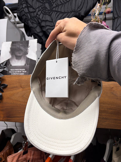 Givenchy Embroidered ‘Minimal Logo’ Black/White Strap-Back Baseball Cap