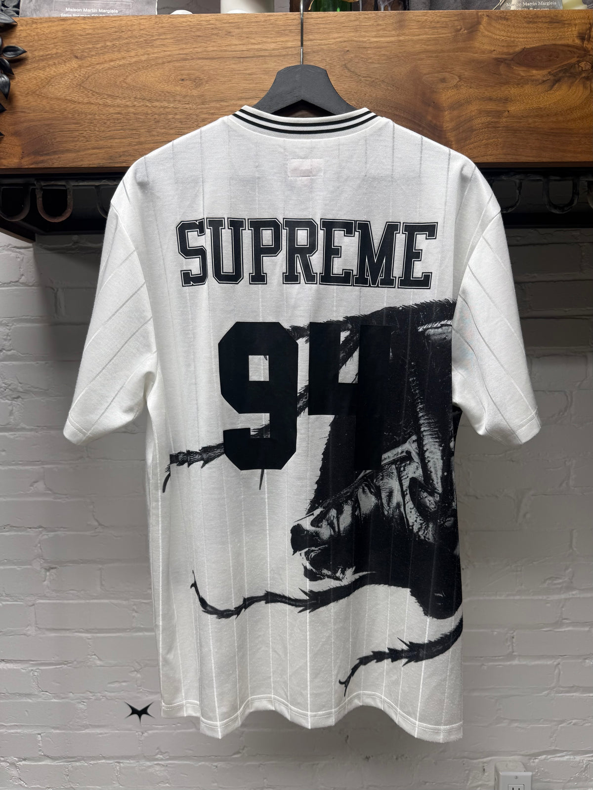 SS2021 Supreme ‘Massive Attack’ White Soccer Jersey