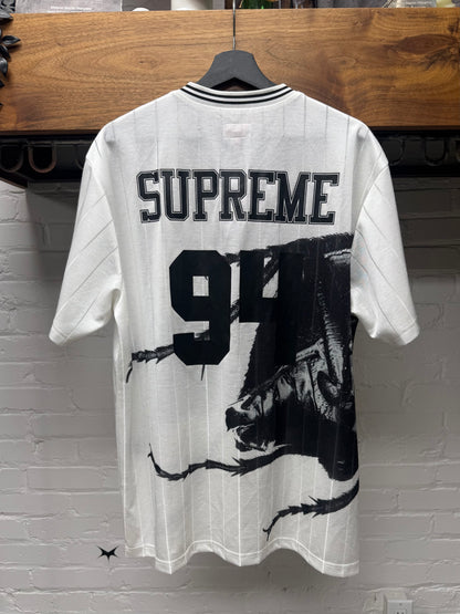 SS2021 Supreme ‘Massive Attack’ White Soccer Jersey