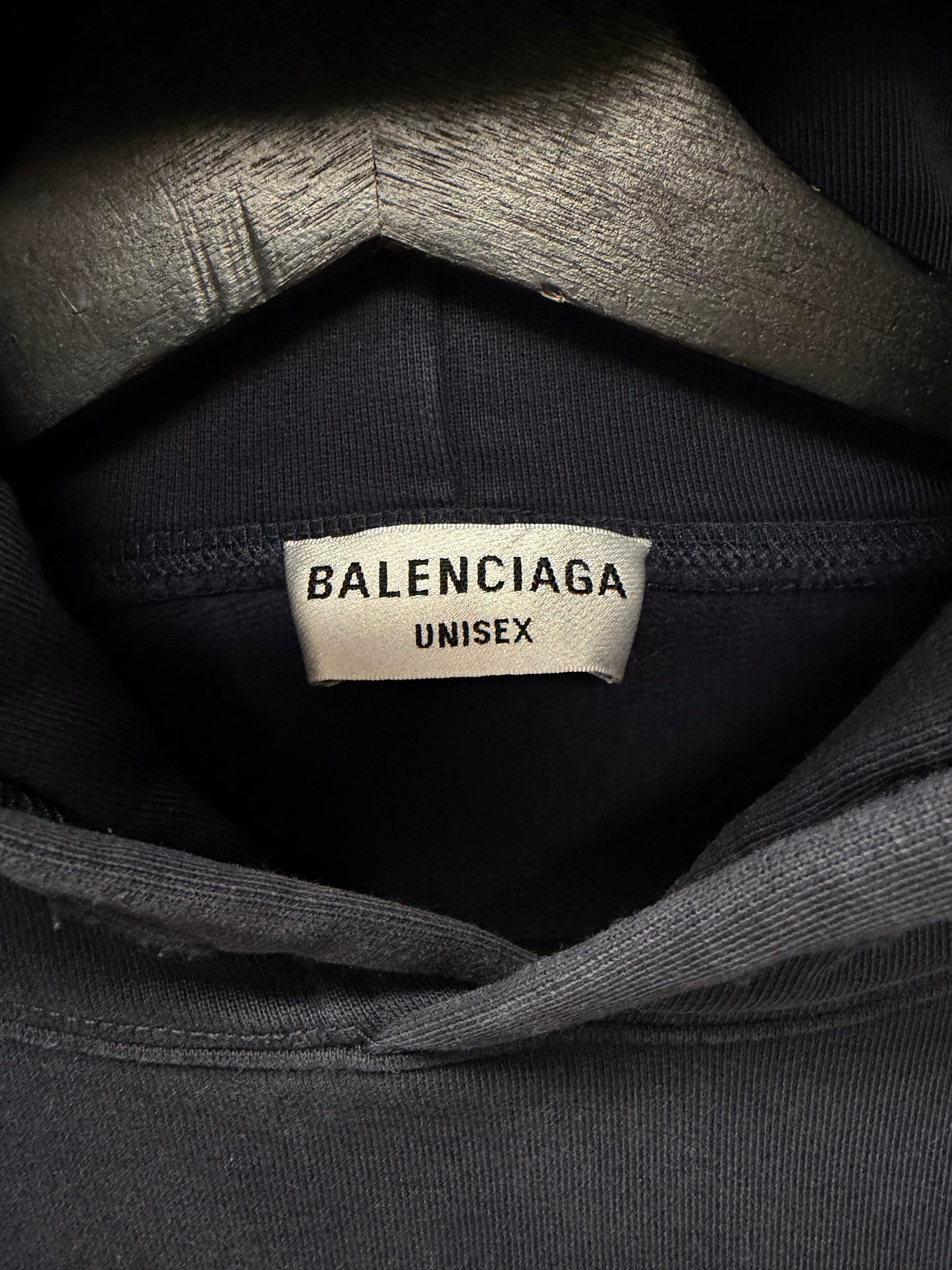 2021 Balenciaga ‘New York’ Collegiate Embroidered Logo Hoodie