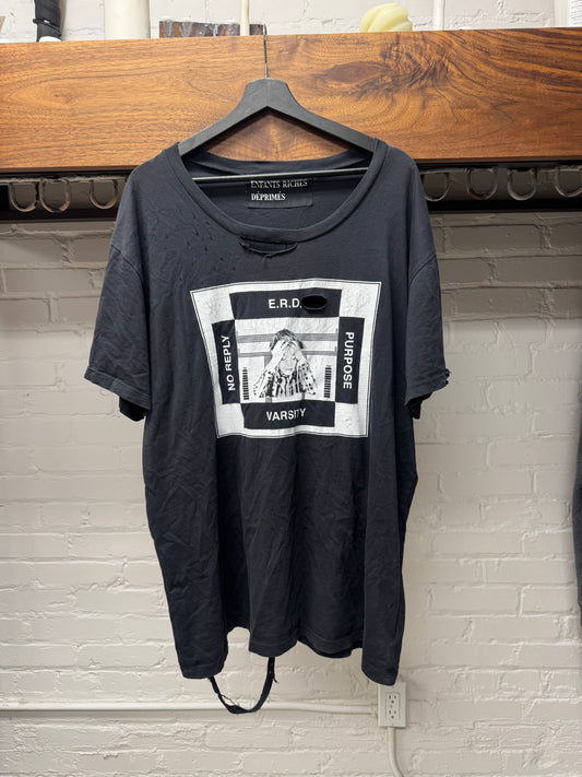 OG Enfants Riches Deprimes ‘No Reply’ Thrash Distressed Graphic T-Shirt