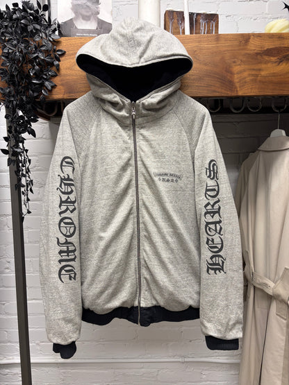 Chrome Hearts Reversible Jacquard Nylon/Raglan Hooded Zip-Up Jacket