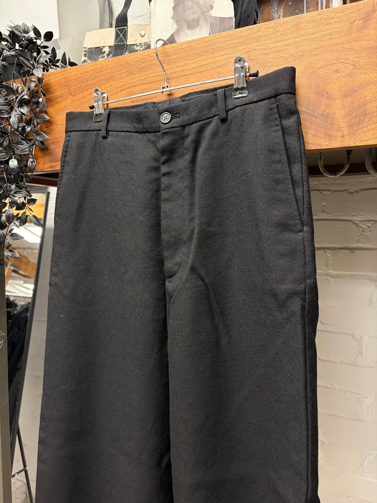 2024 Balenciaga ‘Garde-Robe’ Wool Wide Leg Denim