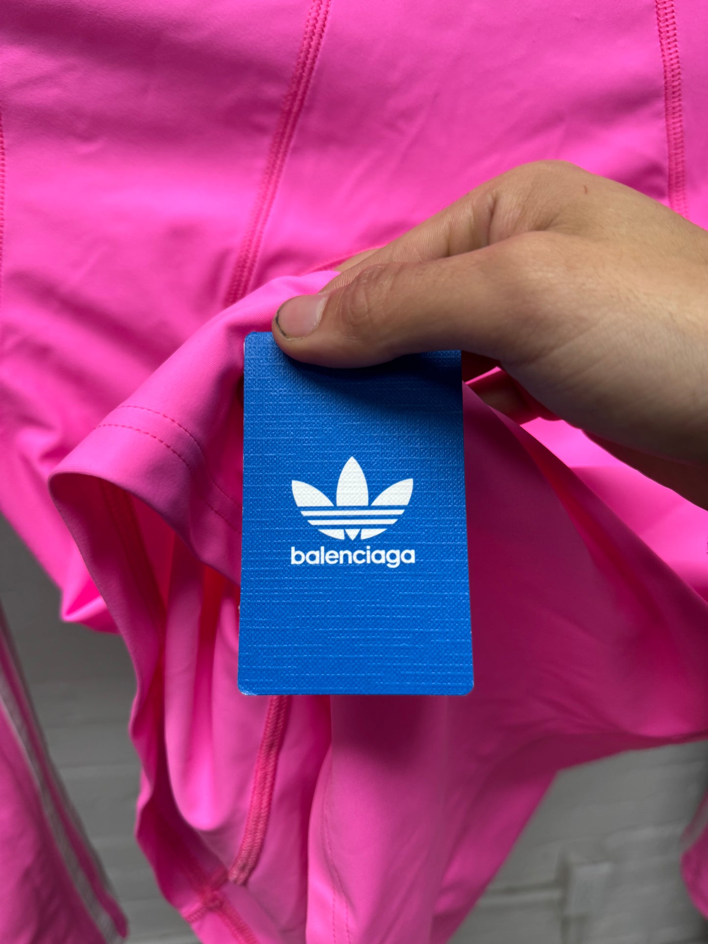 Balenciaga x Adidas Pink Athletic Long Sleeve Shirt