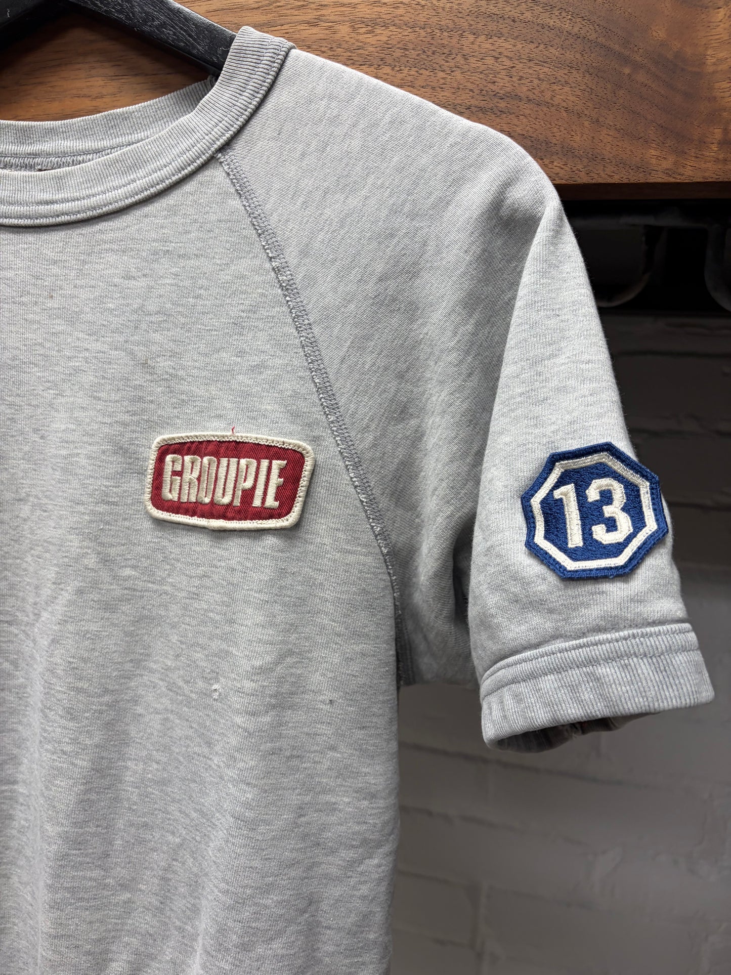 2000s Hysteric Glamour ‘Groupie’ Patchwork Short Sleeve Sweatshirt