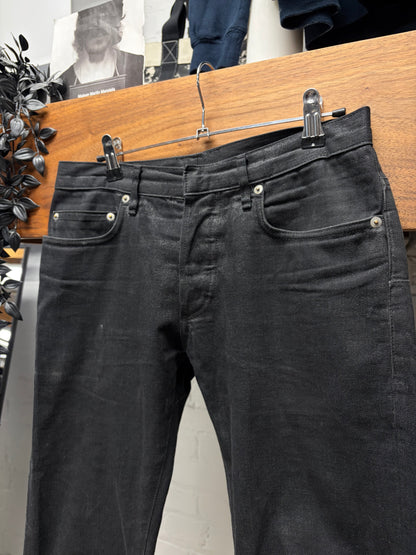 Dior Homme Waxed Black Skinny Jeans