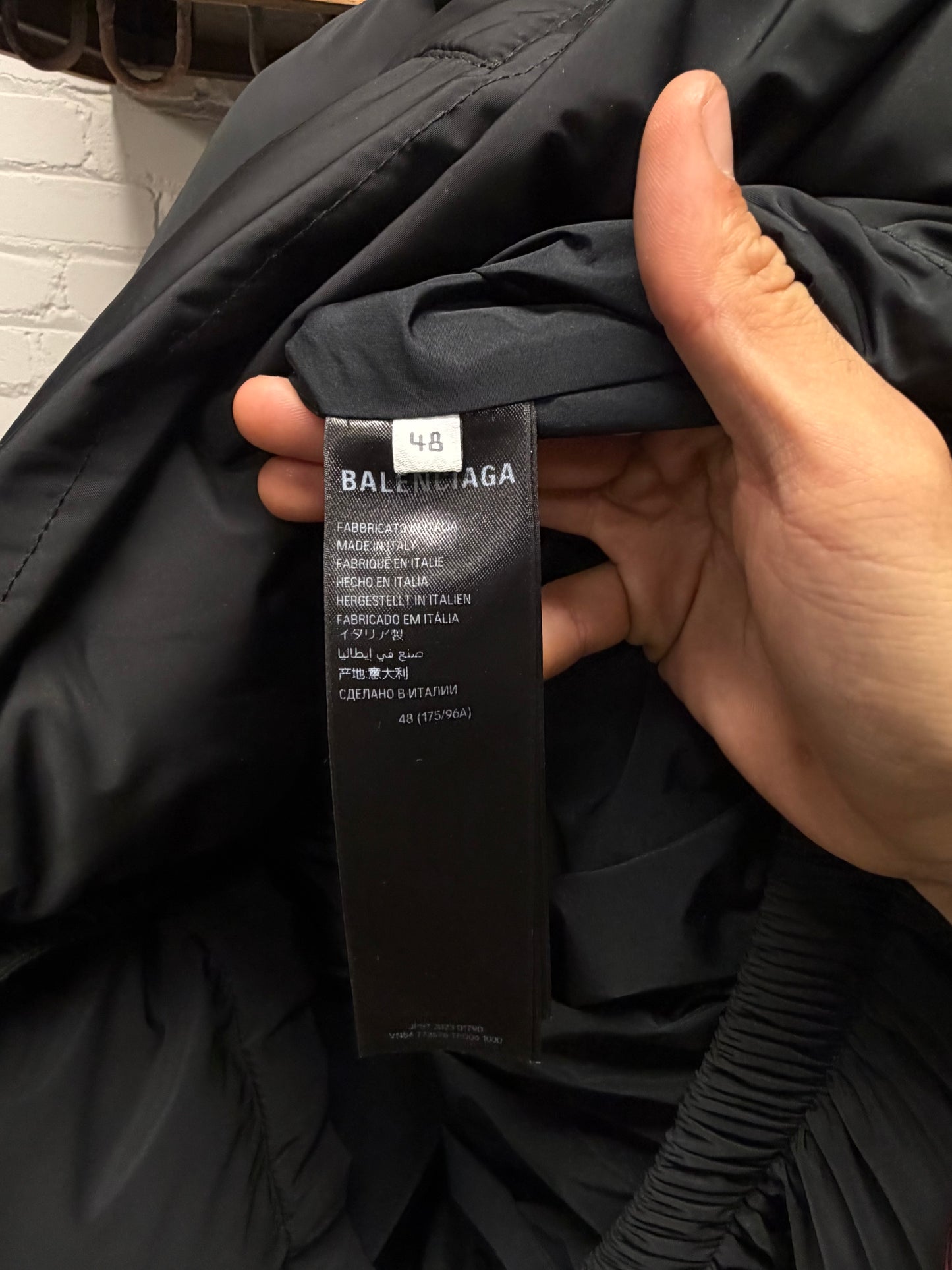 AW2024 Balenciaga ‘DIY Metal Logo’ Oversized Down Fill Puffer Jacket