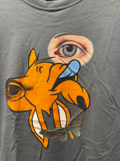 SS2022 Undercover ‘Abstract Graphic’ Blue T-Shirt