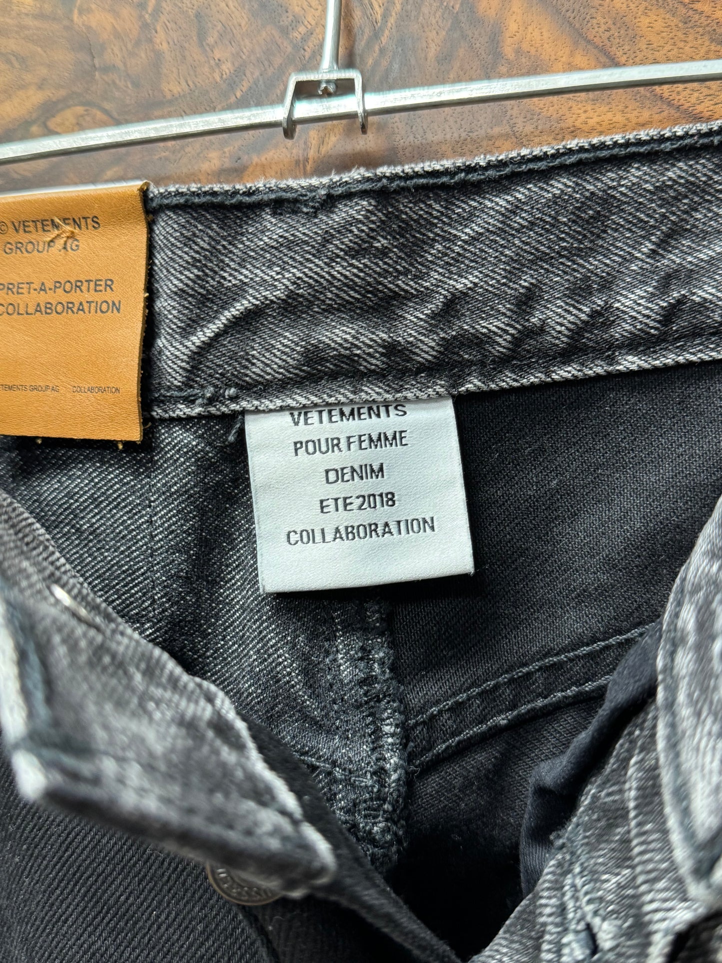 SS2018 Vetements x Levi’s 501 Reconstructed Split Denim
