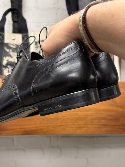 Burberry ‘Brogue’ Polished Black Leather Dress Shoes