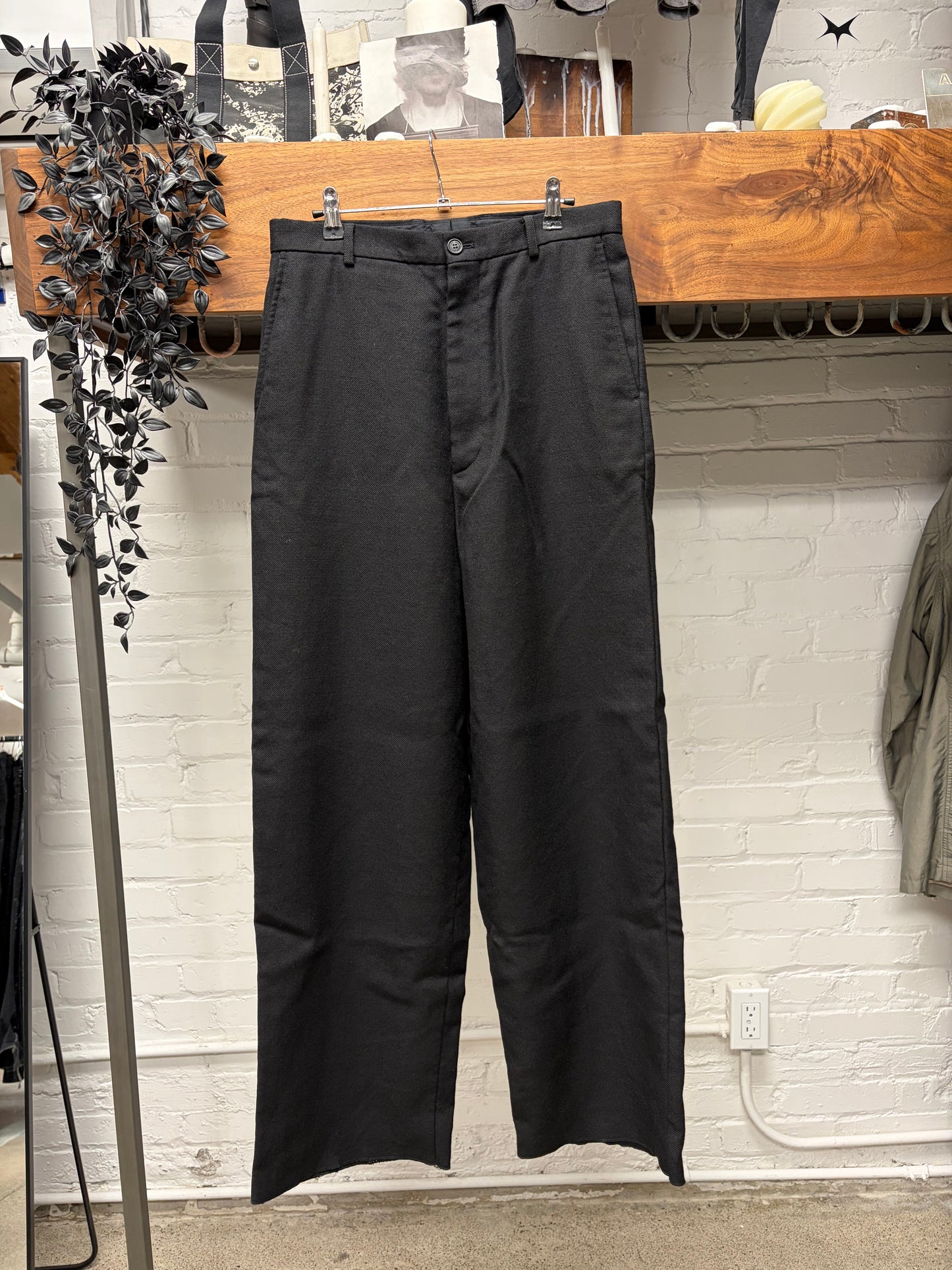 2024 Balenciaga ‘Garde-Robe’ Wool Wide Leg Denim