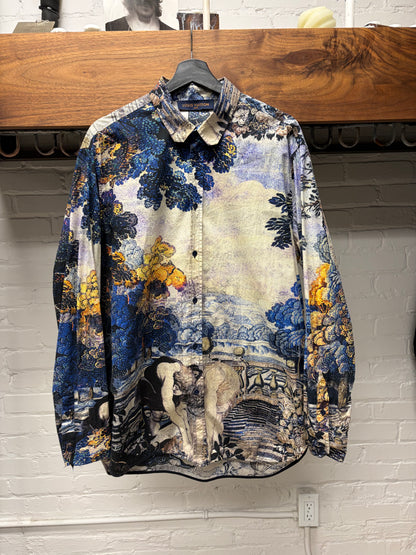 Louis Vuitton by Virgil Abloh ‘DNA Tapestry’ Portrait Button Down Shirt