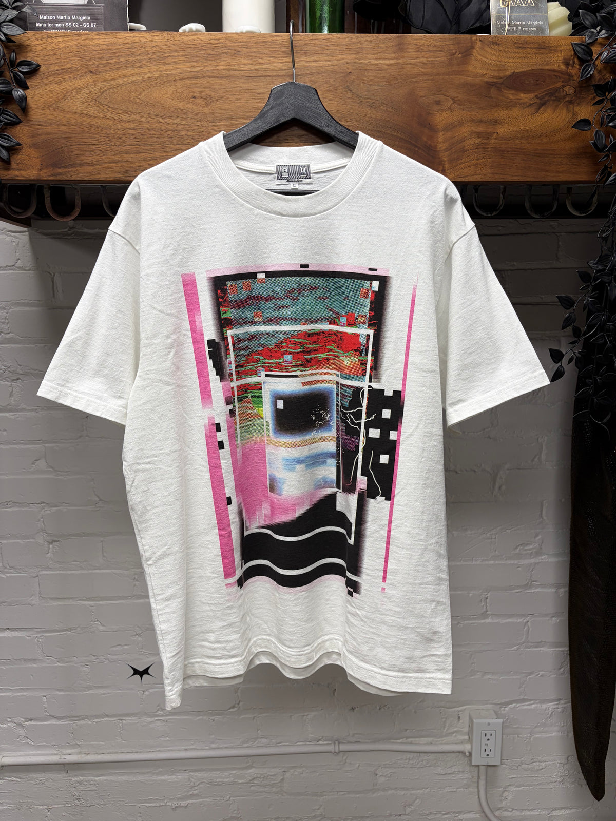 Cav Empt ‘MD Somnam’ Glitch Art White Graphic T-Shirt