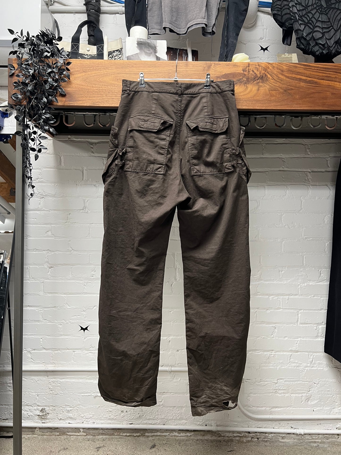 Rick Owens Mainline ‘Stefan’ Dust Brown Cargo Pants
