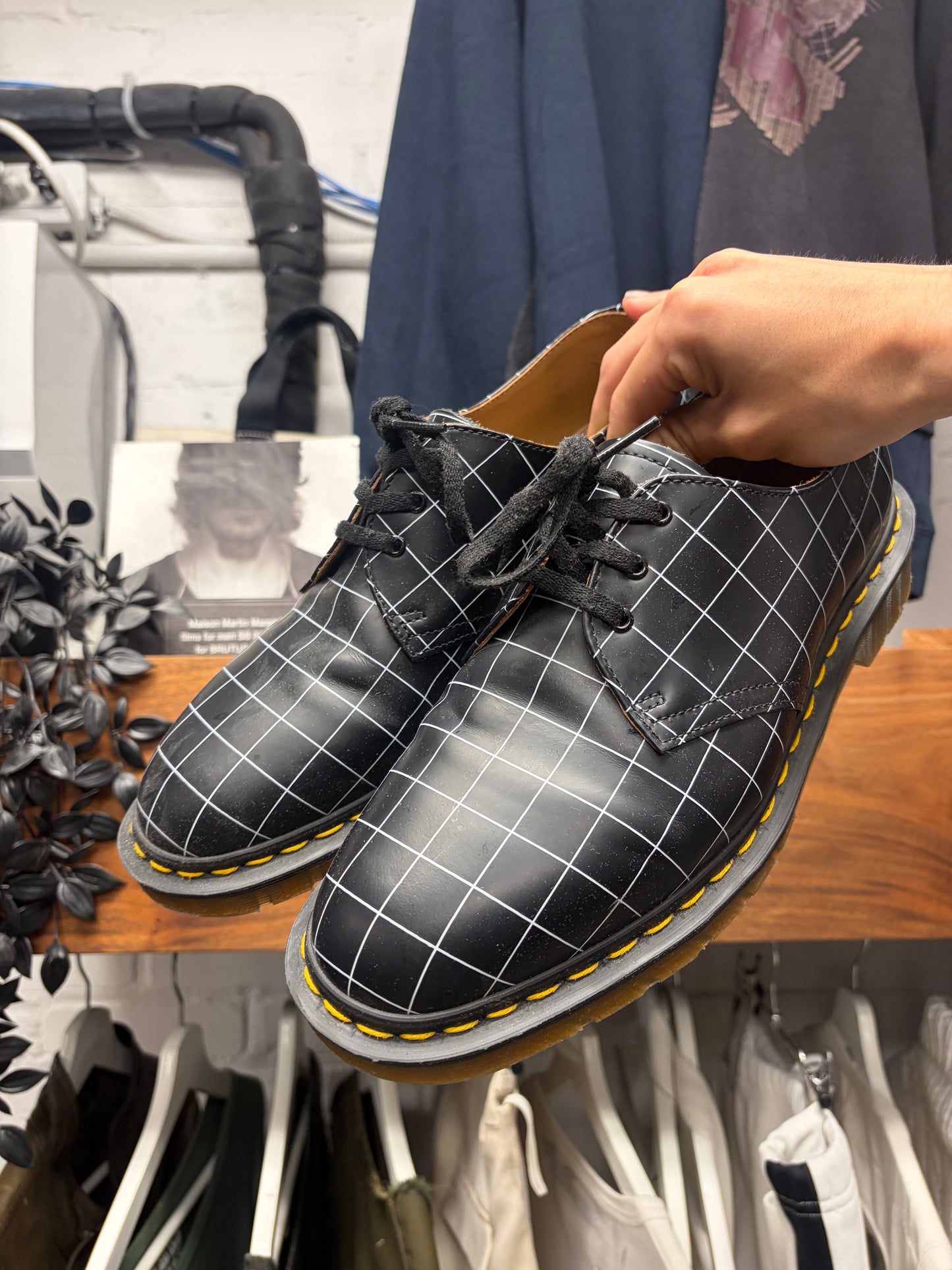 Undercover x Doc Martens ‘1461’ Grid Patterned Derbys