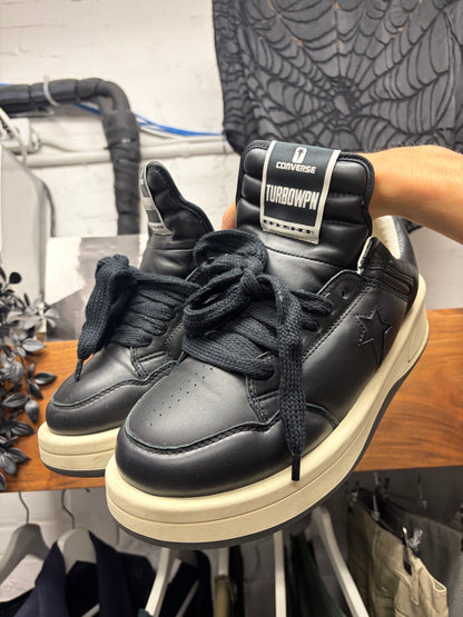 Rick Owens x Converse ‘TURBOPWN’ Black/Milk Low Top Sneakers