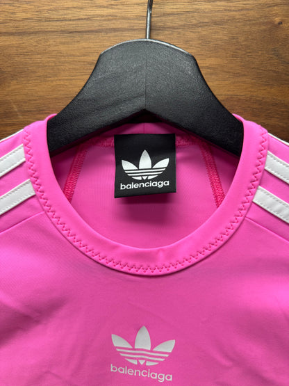 Balenciaga x Adidas Pink Athletic Long Sleeve Shirt