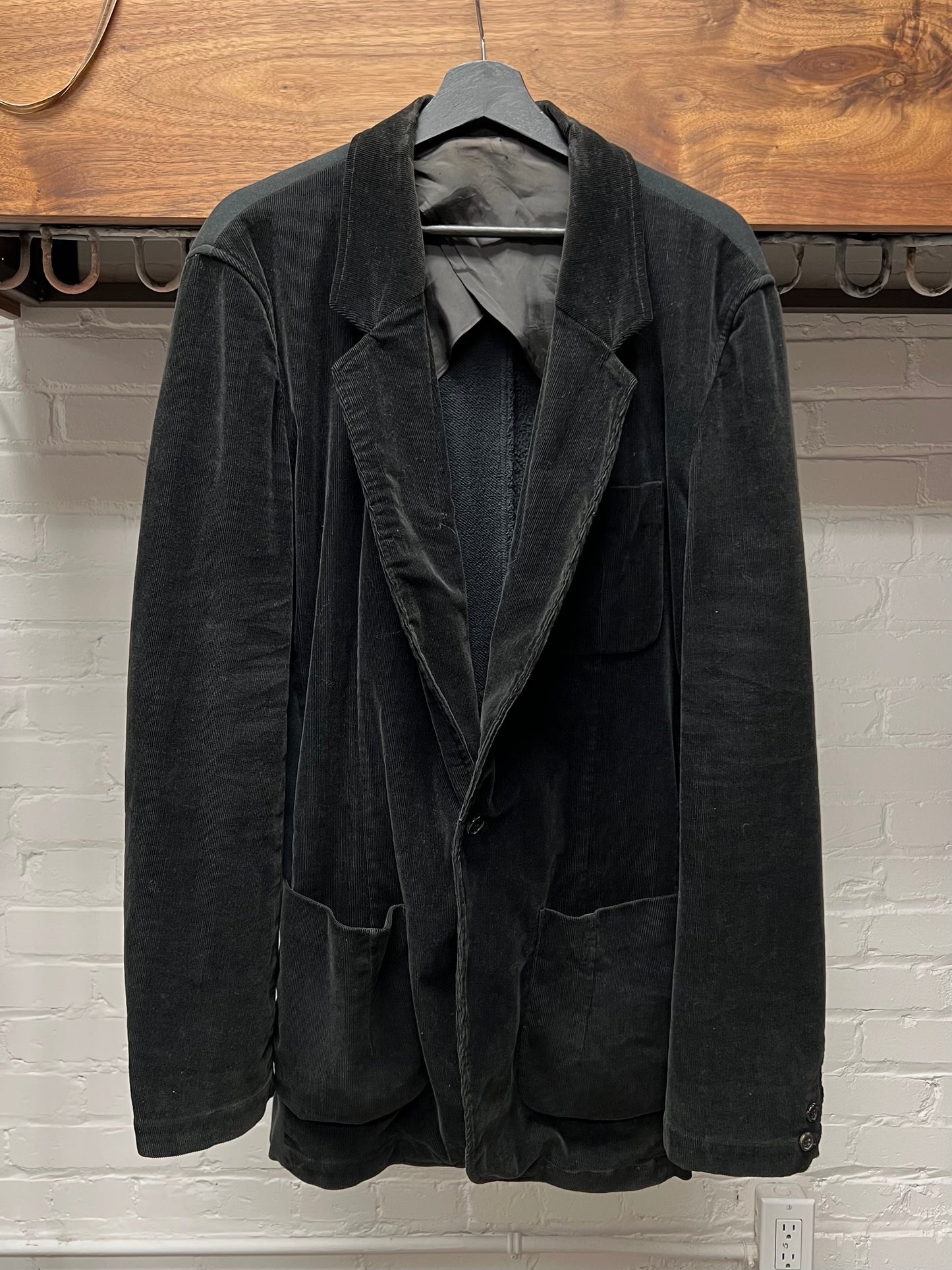 AW2003 Undercover ‘Paper Doll’ Reconstructed Sweatshirt/Corduroy Hybrid Jacket