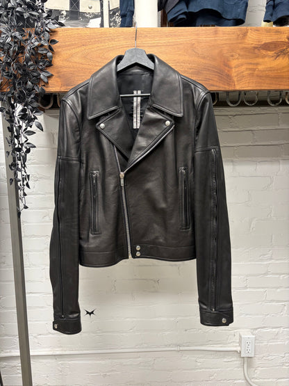 SS2020 Rick Owens ‘Tecuatl’ Dracubiker Black Calfskin Leather Perfecto Jacket