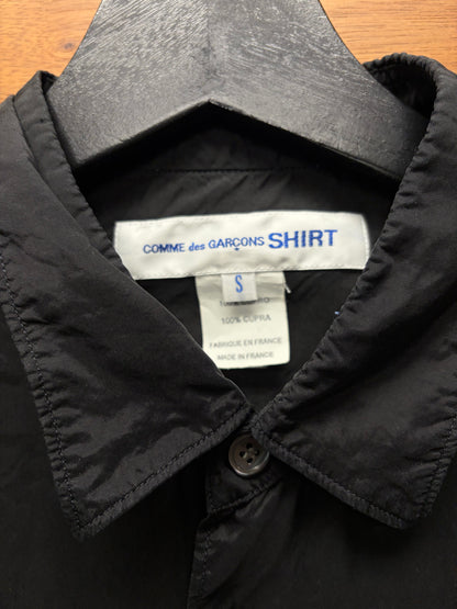 Comme Des Garçons Shirt Silky Black Button Down