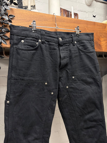 Enfants Riches Deprimes Black Double Knee Carpenter Denim