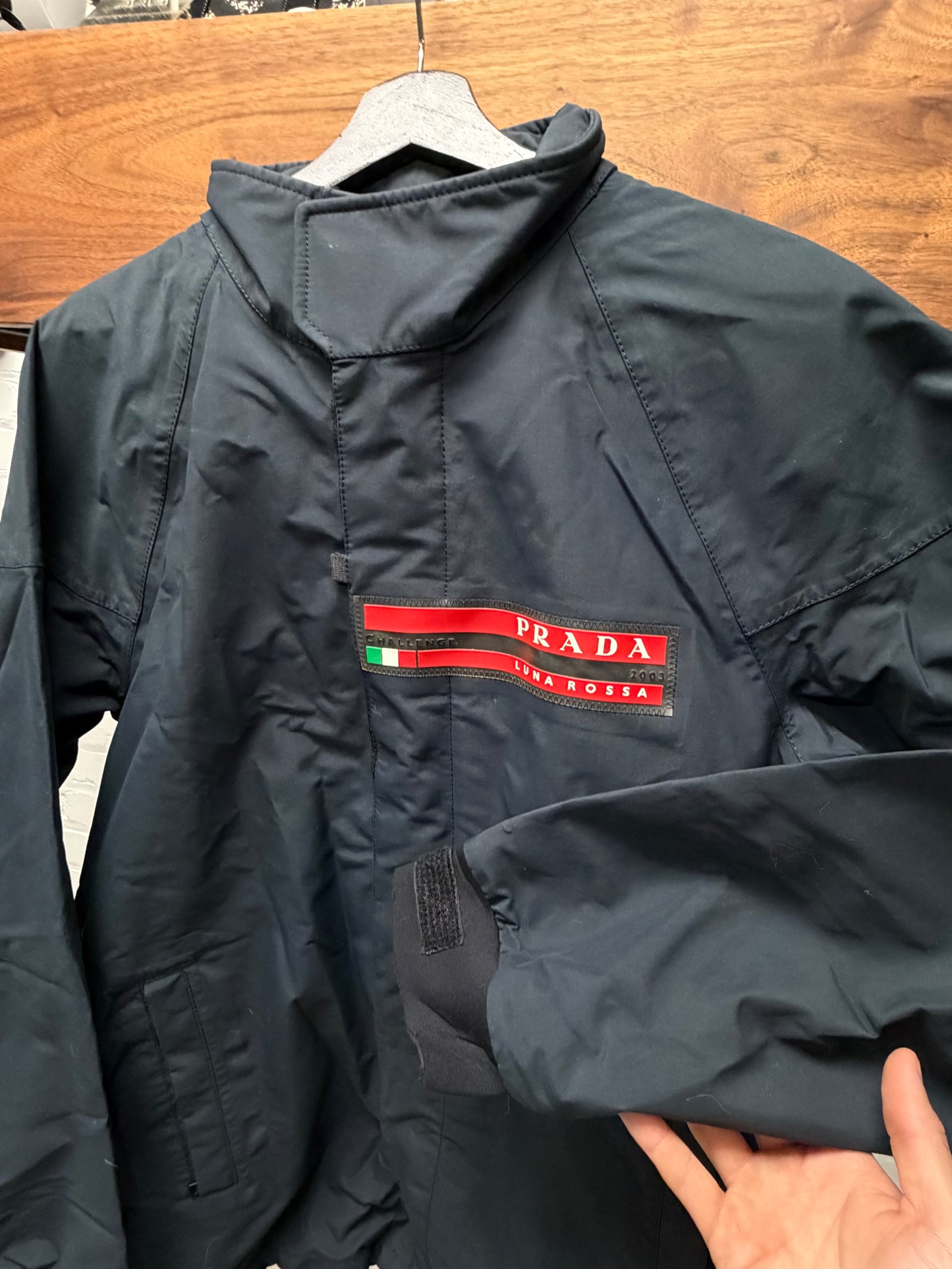 2003 Prada Sport Navy Blue Ski Racing Parka