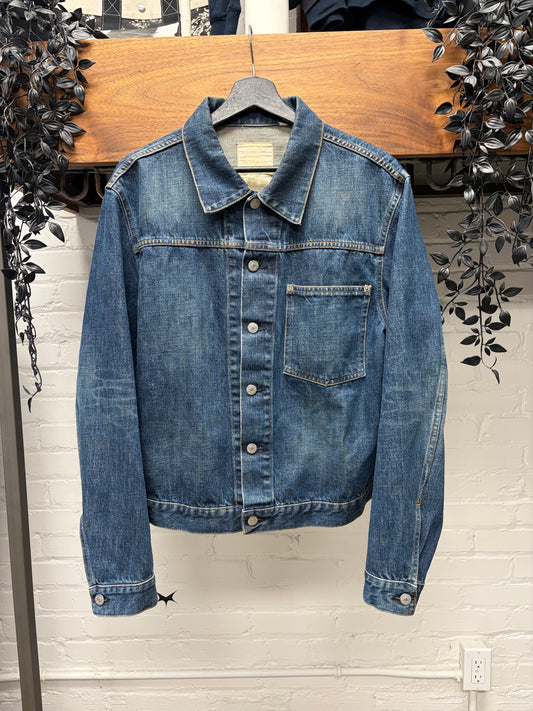 Vintage Helmut Lang True Washed Blue Denim Trucker Jacket