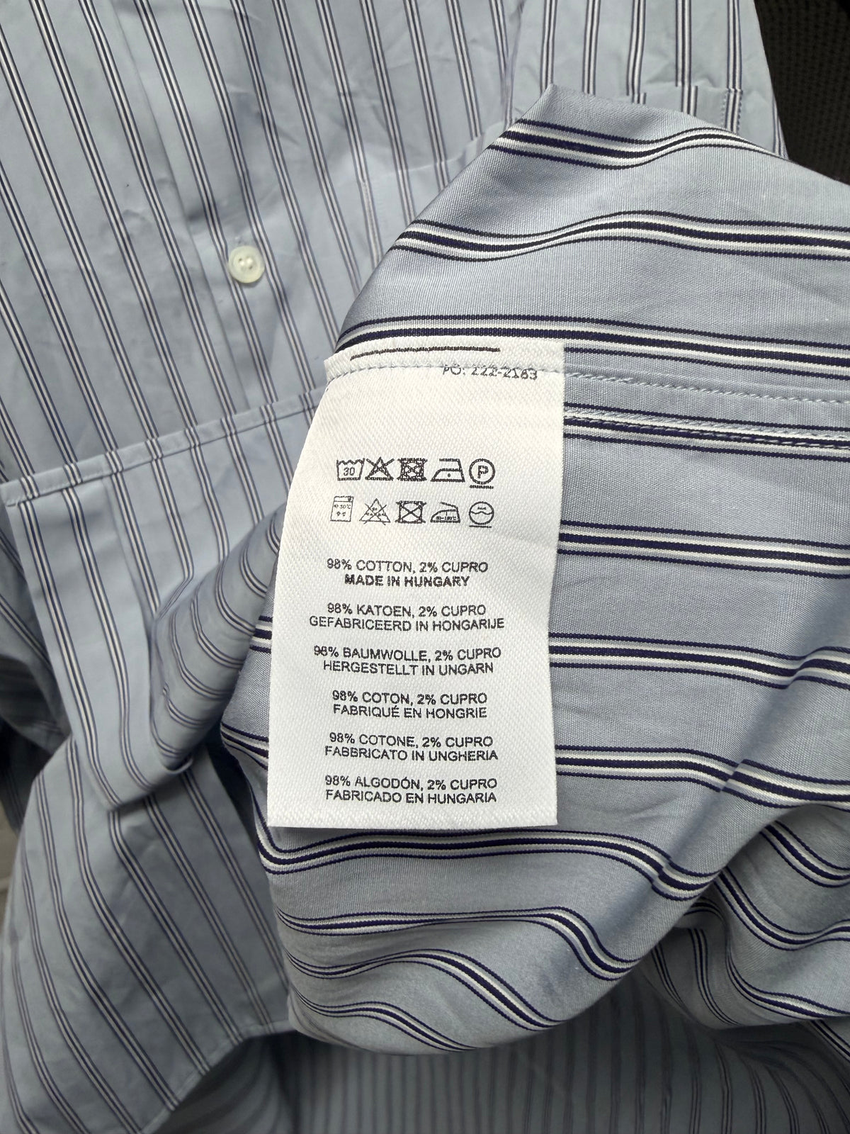 Dries Van Noten ‘Cander’ Layered Pinstripe Button Up Shirt