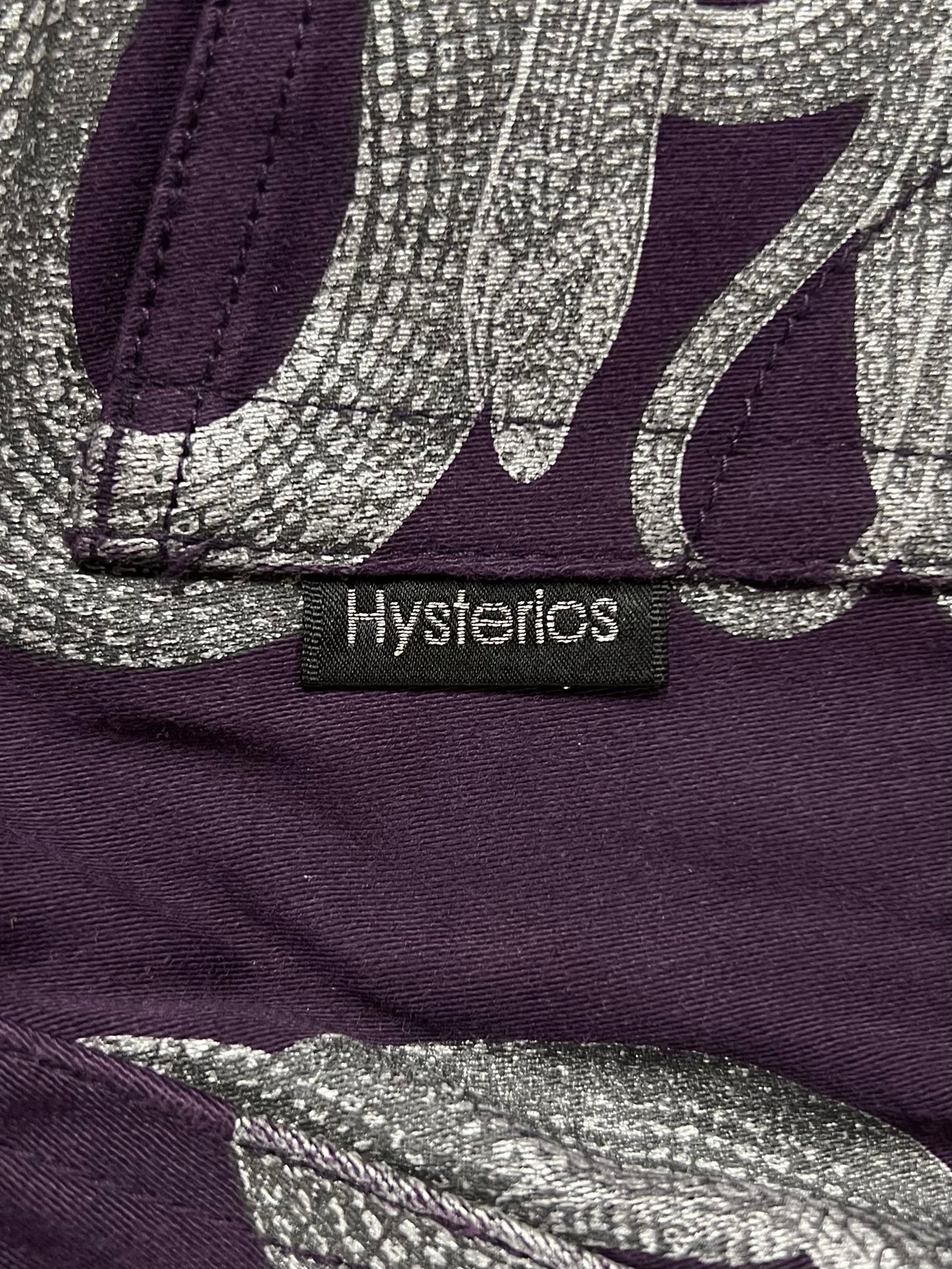 Hysteric Glamour Purple ‘Snake’ Skinny Denim