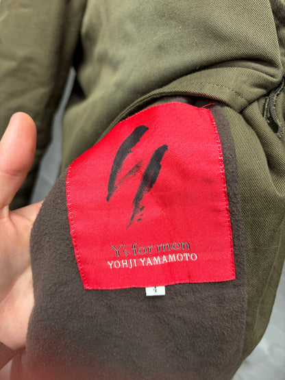 Vintage Yohji Yamamoto ‘Y’s for Men’ Sun Faded Olive Green Hooded Parka