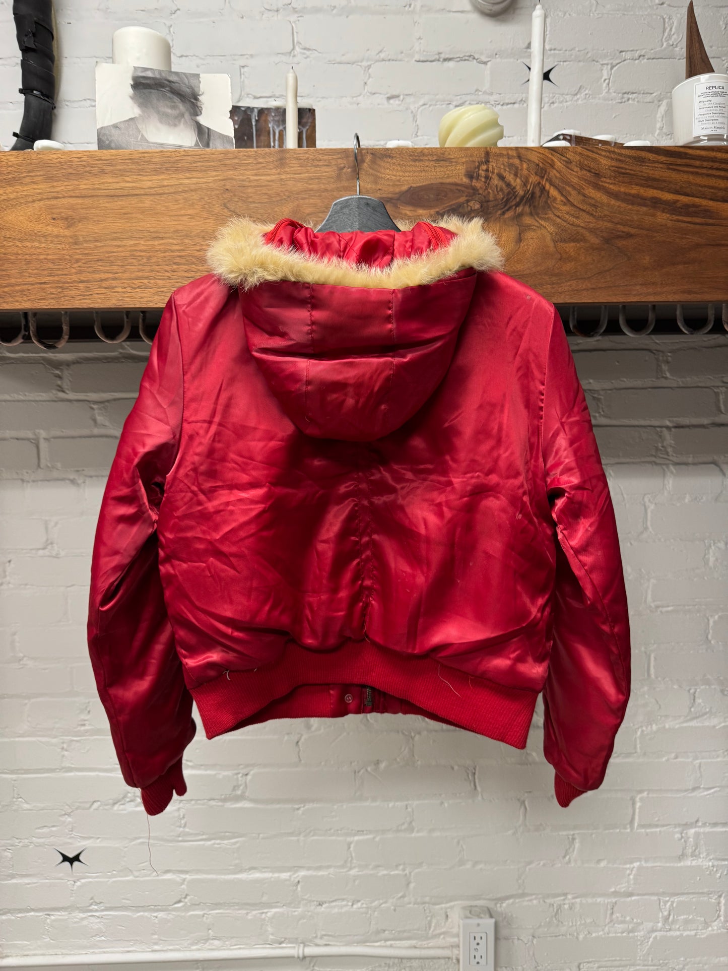 2000s Marithe Francois Girbaud Fur Hooded Puffer Jacket