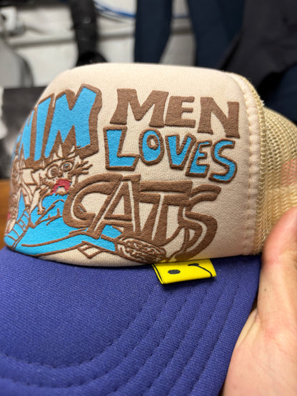 Kapital ‘Lovecats’ Brown/Purple Mesh Trucker Hat