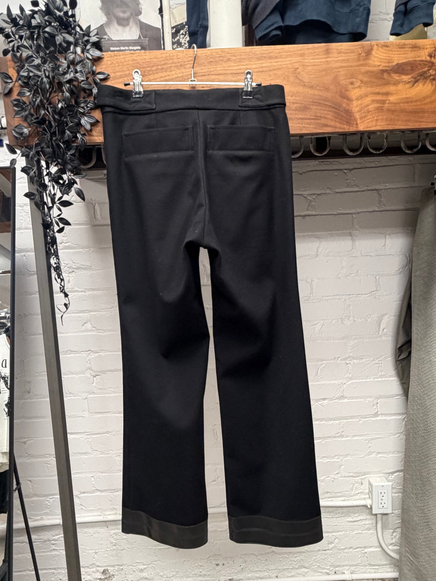 Kiko Kostadinov x Mckintosh Belted Black Low Rise Cashmere Pants