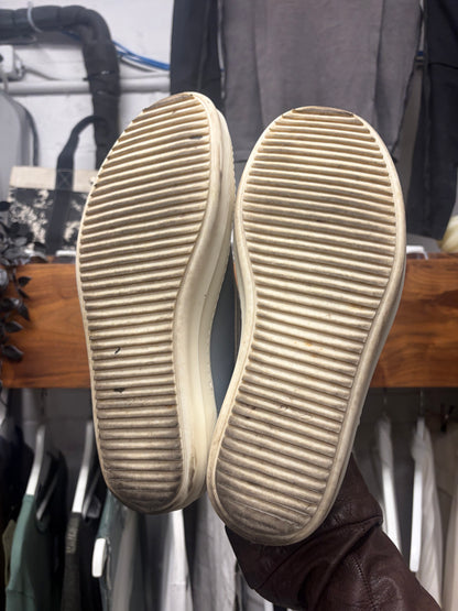 Rick Owens Mainline Blue Leather ‘Vans’ Low Top Sneakers