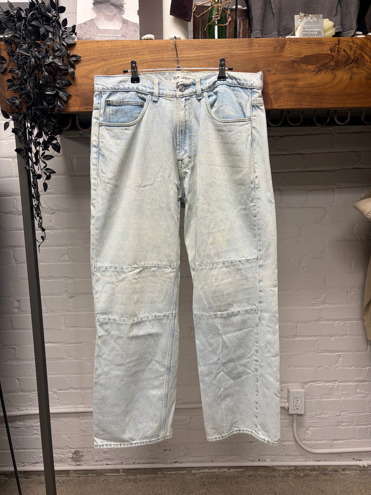 Our Legacy ‘Extended Third Cut’ Light Wash Blue Straight Leg Denim