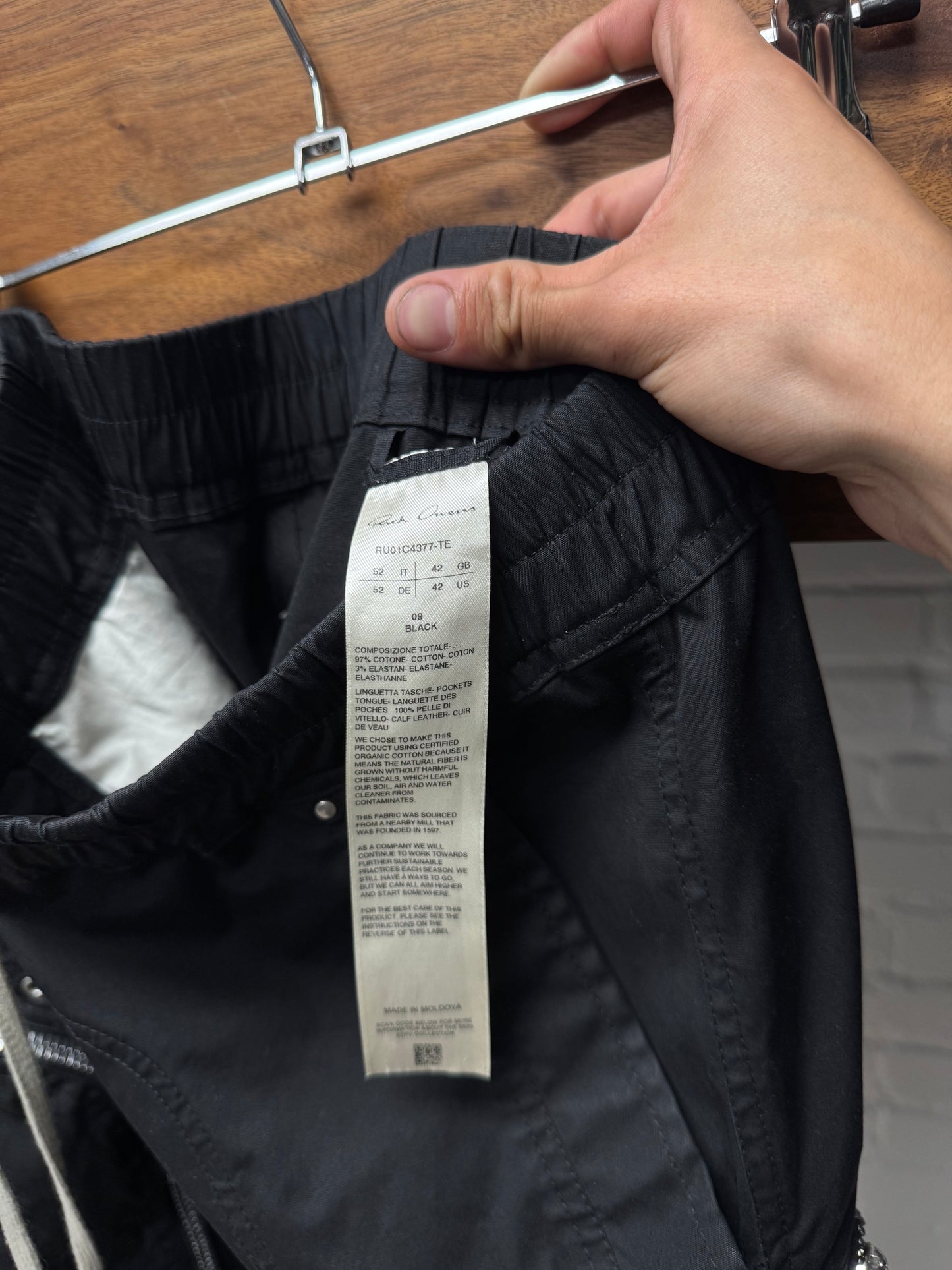SS2023 Rick Owens Edfu ‘Bauhaus’ Cargo Drawstring Cargo Pants
