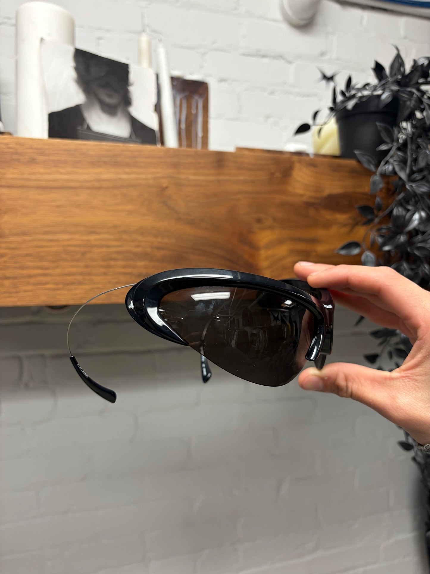Balenciaga ‘Wire’ Retractable Cat Eye Sunglasses