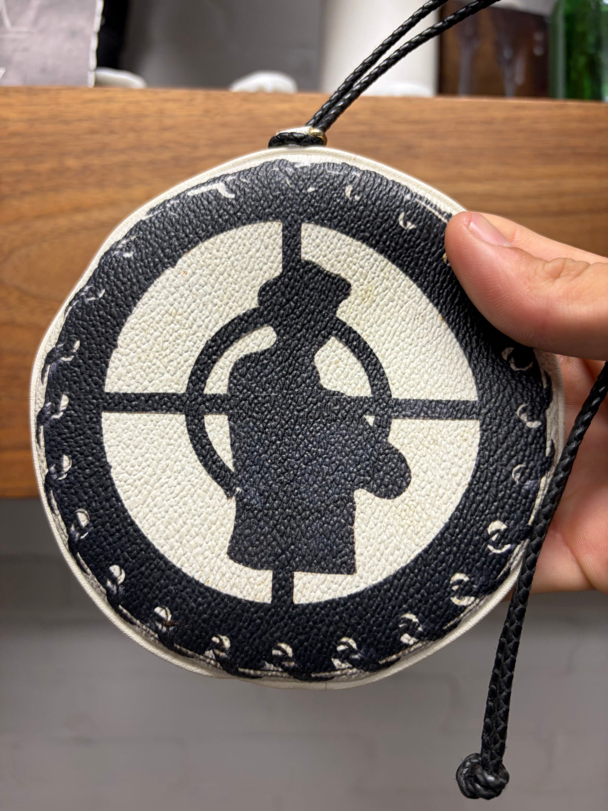 SS2018 Undercover x Supreme x Public Enemy ‘Crosshairs’ Leather Pouch on Rope