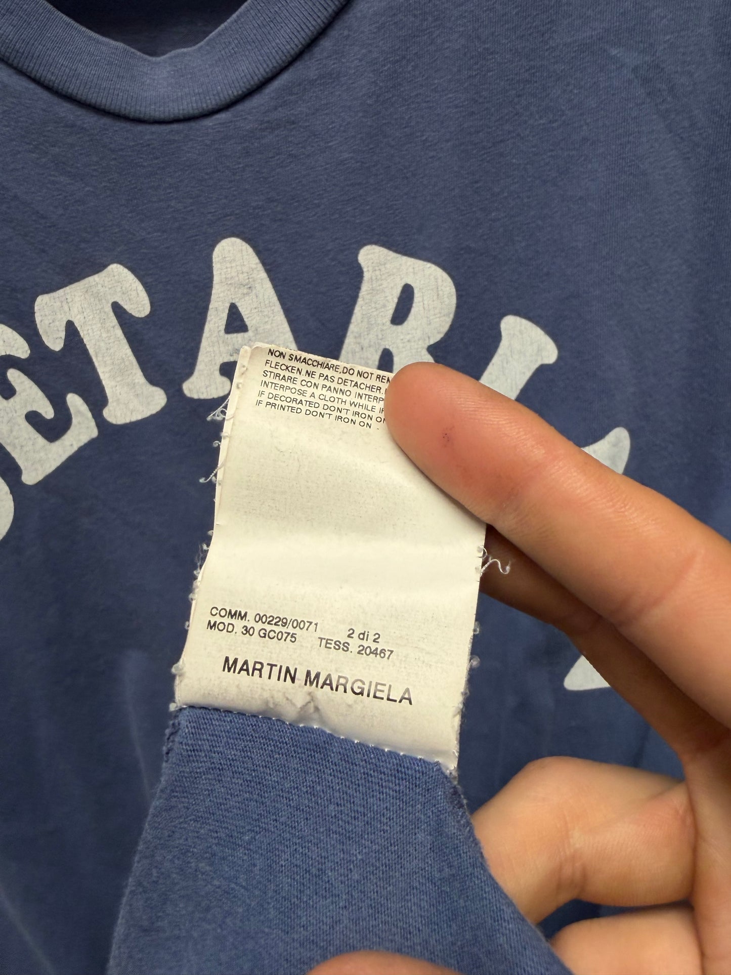 SS2004 Maison Martin Margiela ‘Vegetarian’ Tank Top