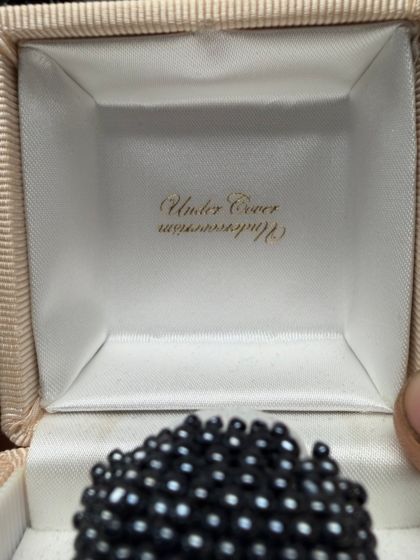 SS2015 Undercover ‘Glass Bead’ Black Skull Shaped Ring