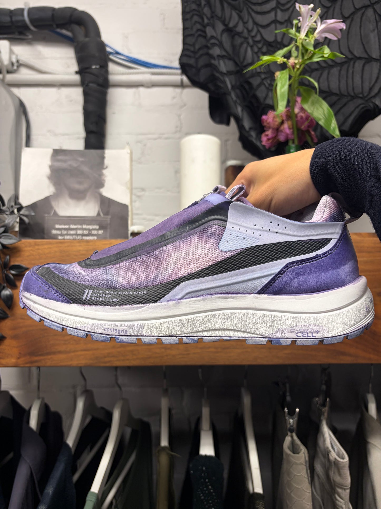 Boris Bidjan Saberi x Salomon ‘Bamba 2’ Purple Low Top Sneakers
