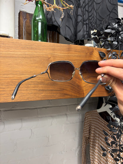 Chrome Hearts ‘Buttflux’ .925 Silver Cutout Frame Sunglasses
