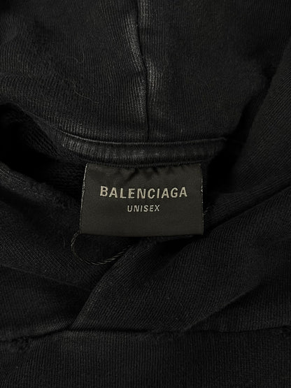 2023 Balenciaga ‘Skater’ Black Graphic Hoodie