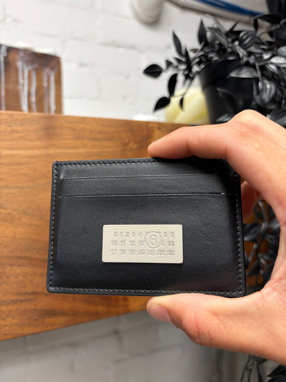 Maison Margiela Buffed Black Calfskin Leather ‘Numeric’ Cardholder