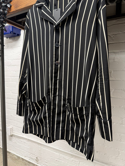 Vintage Yohji Yamamoto Y’s Striped Black/White Button Up Shirt