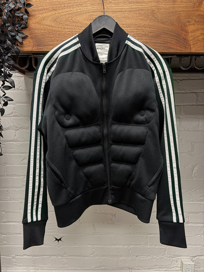 Jeremy Scott x Adidas ‘Muscle’ 3D Black/White Striped Track Jacket