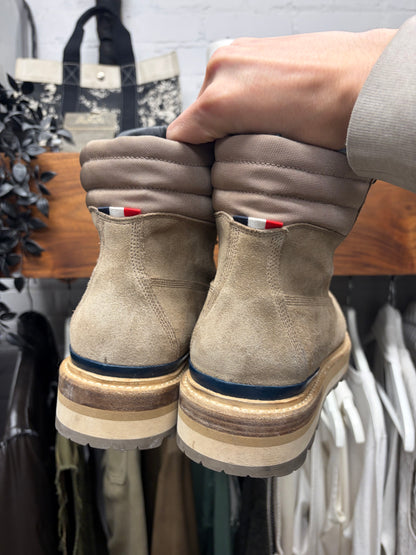 Moncler ‘Peka’ Brown Suede Hiking Boots
