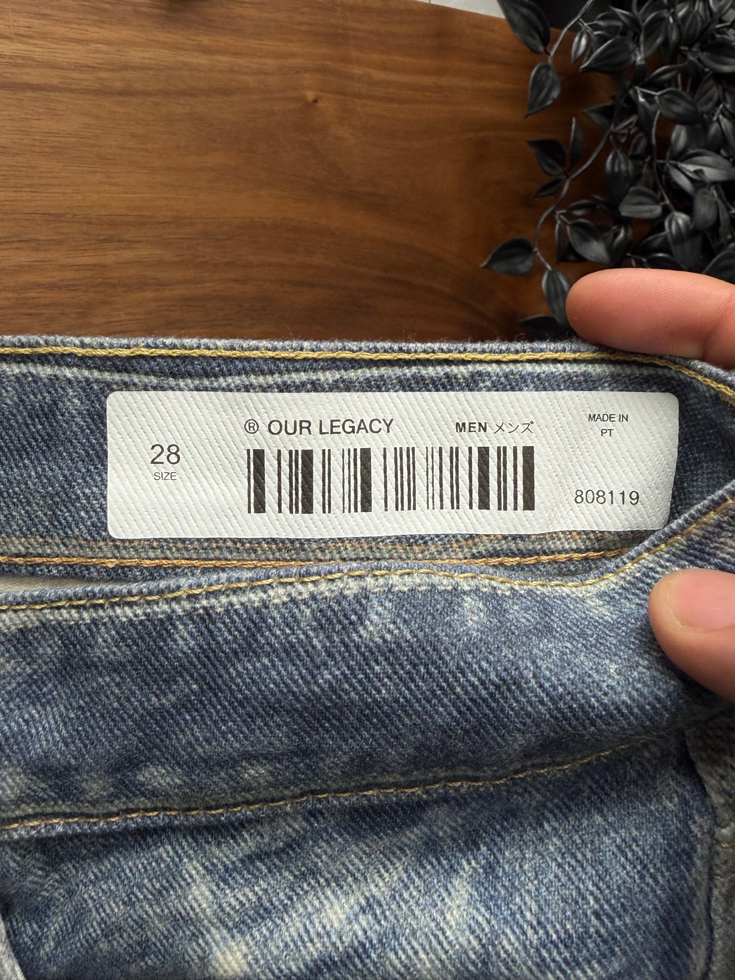Our Legacy Trompe L’œil ‘Third Cut’ Washed Blue Denim