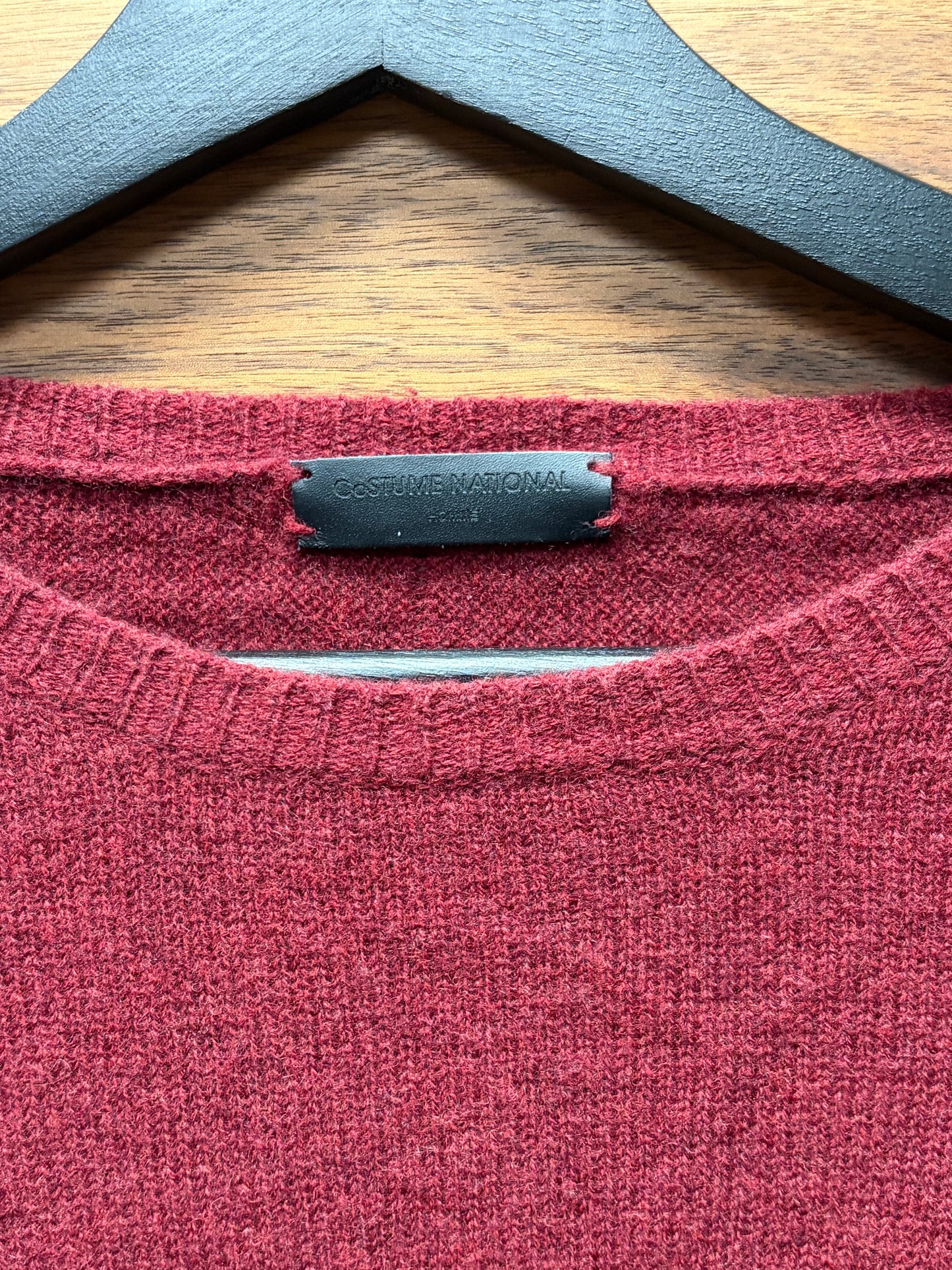 Costume National Homme ‘Burnt Red’ 100% Wool Sweater